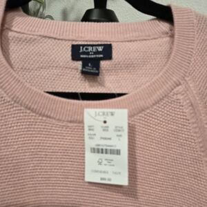 J.Crew Factory Seed-stitch Crewneck Lightweight Sweater Men's Pink NWT Sz Large